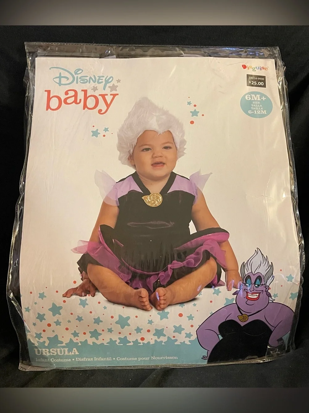 Disney Baby Ursula Infant Costume 6-12 Months New